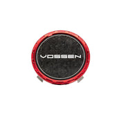 CLASSIC CARBON BILLET SPORT CAP FOR VF & HF SERIES WHEELS (VOSSEN RED) - FORGED CARBON